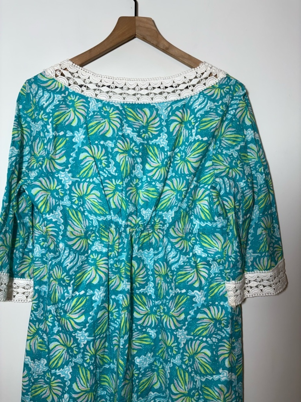 Women's Lilly Pulitzer Sherman Shorely BlueSeashell Swirl Shift Dress Size 8 New - Picture 5 of 7